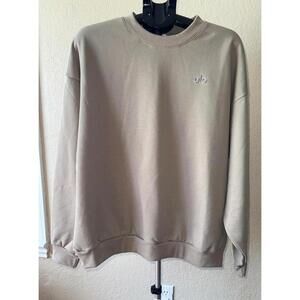 ALO Accolade Unisex Crewneck. Color Gravel. Size L.